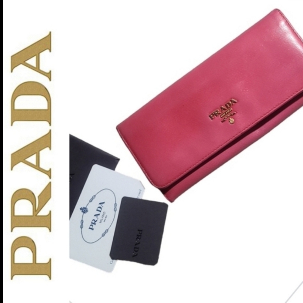 🧧Exalted Prada Saffiano Wallet & Prada Cards🎋+GIFT